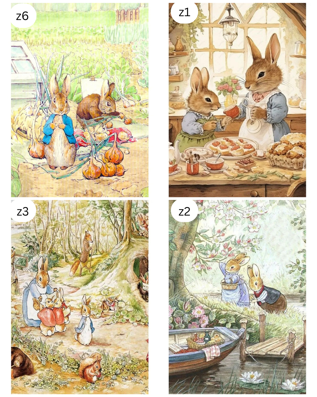Peter Rabbit Themed Poster Prints