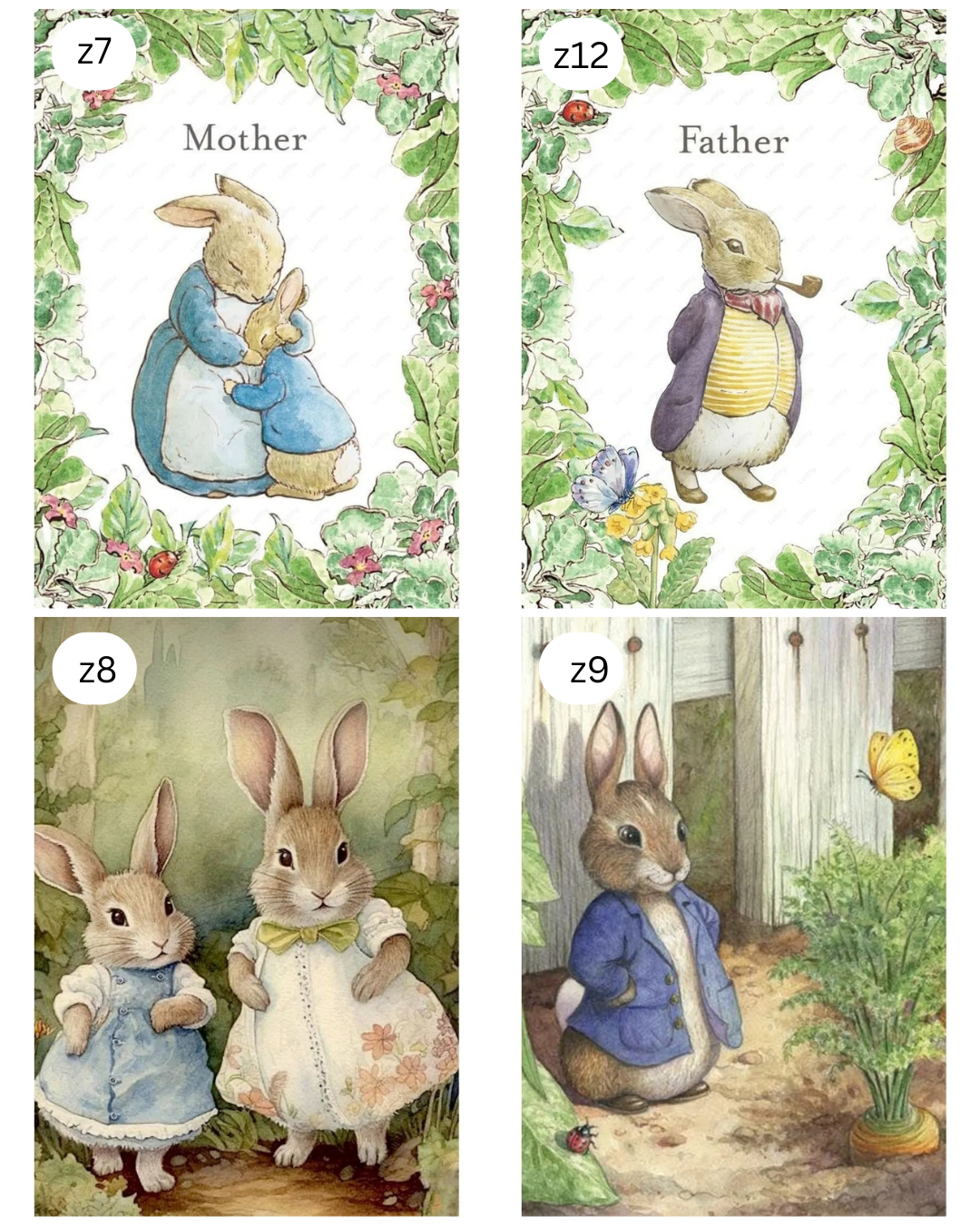 Peter Rabbit Themed Poster Prints