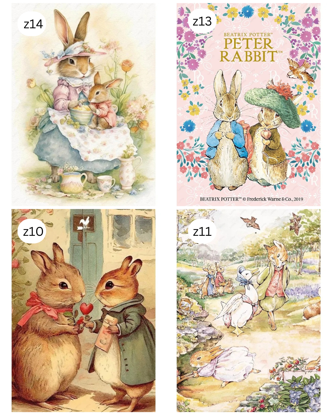 Peter Rabbit Themed Poster Prints