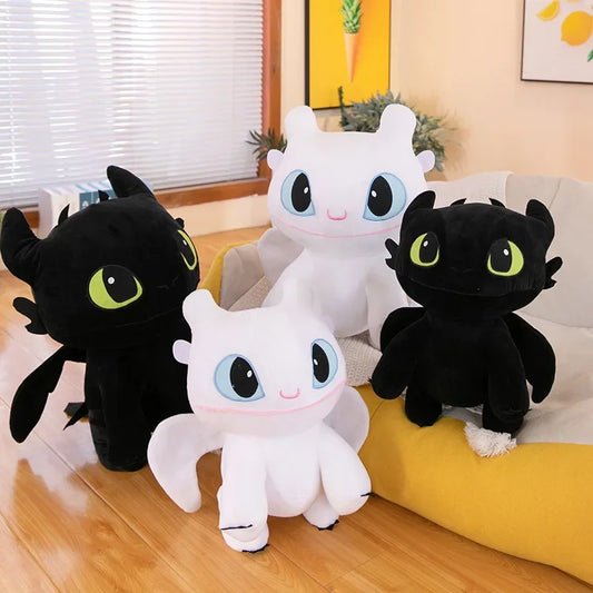 Dragon Plush Toys: Night-Fury/ Light-Fury