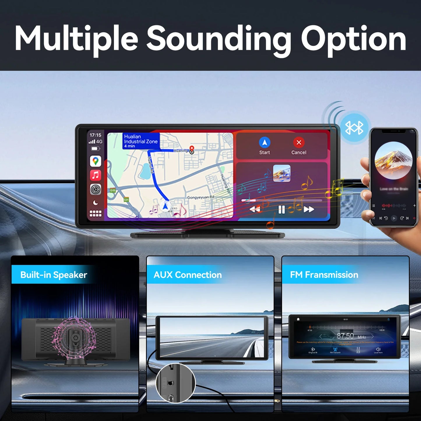 Wireless CarPlay Touch-Screen