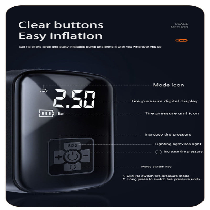 Electric Mini Portable Air Compressor