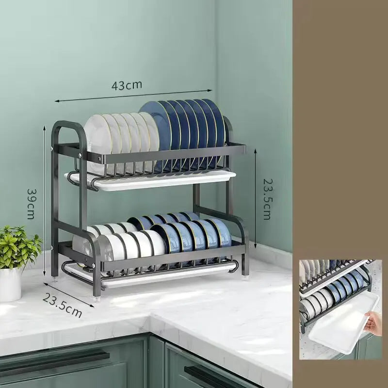 2 Tier Dish Drying Rack